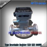 FLOW METER NITTO SEIKO TYPE SSZ8 RESETTABLE REGISTER SIZE 4 INCH (100MM)