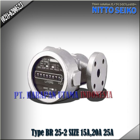 FLOW METER NITTO SEIKO TYPE BR 25‐2 SIZE 1 INCH (25MM)