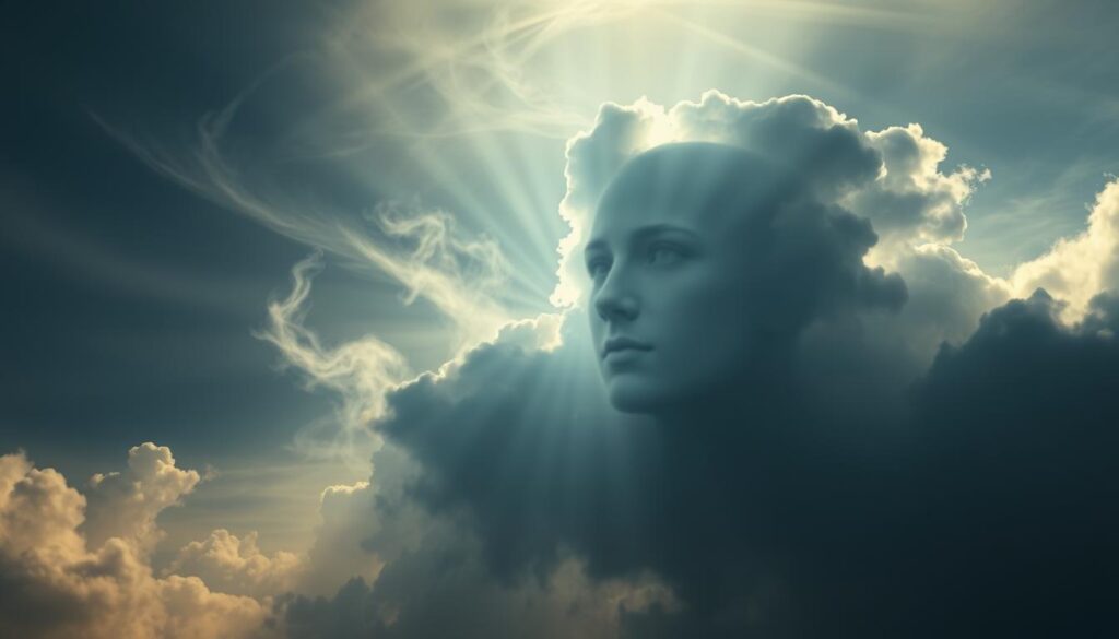wajah misterius di awan
