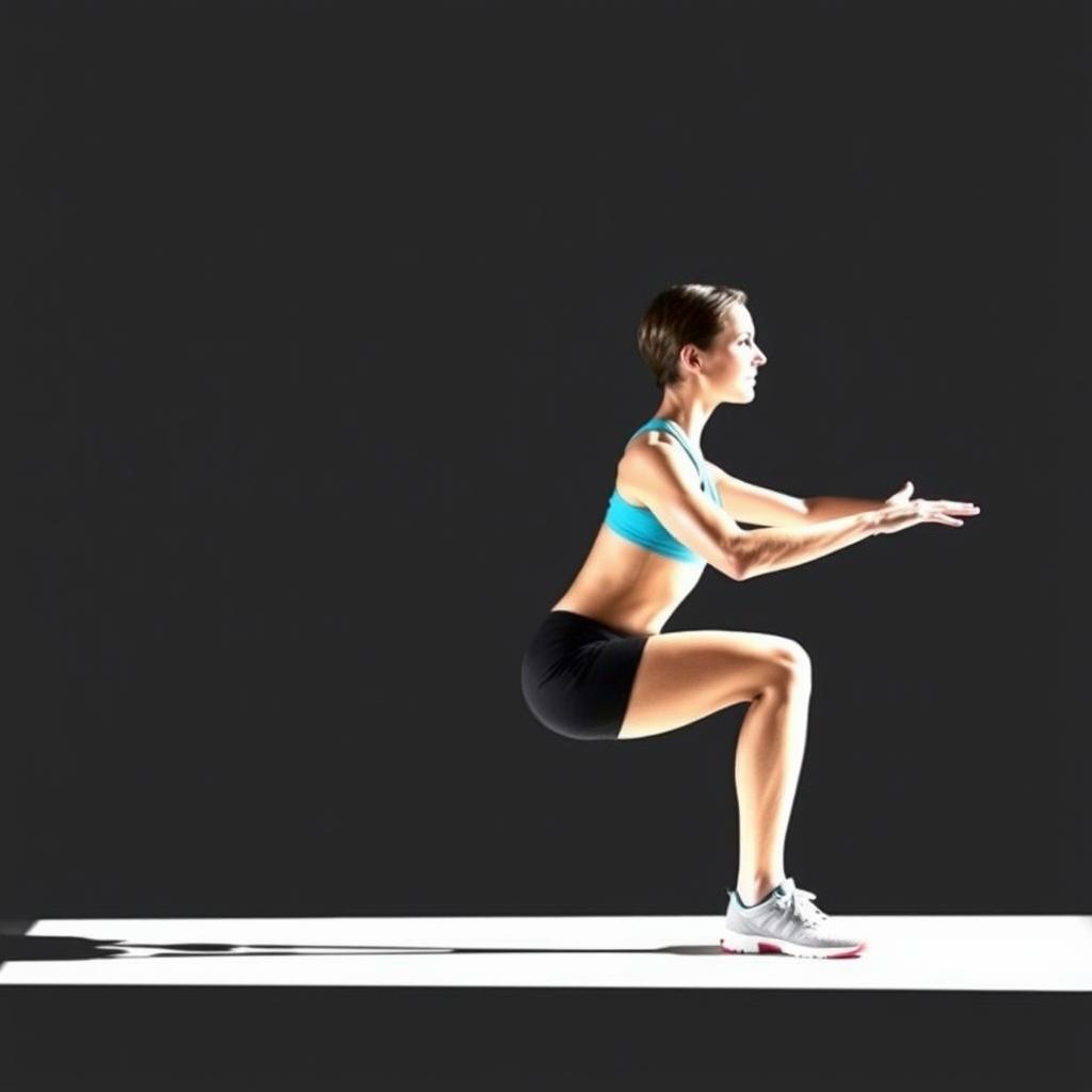 Demonstrasi teknik air squat yang benar dalam program CrossFit ringan aman untuk pemula Demonstrasi teknik air squat yang benar dalam program CrossFit ringan aman untuk pemula